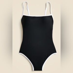 J.Crew Contrast straight-neck one-piece NWT Size 4